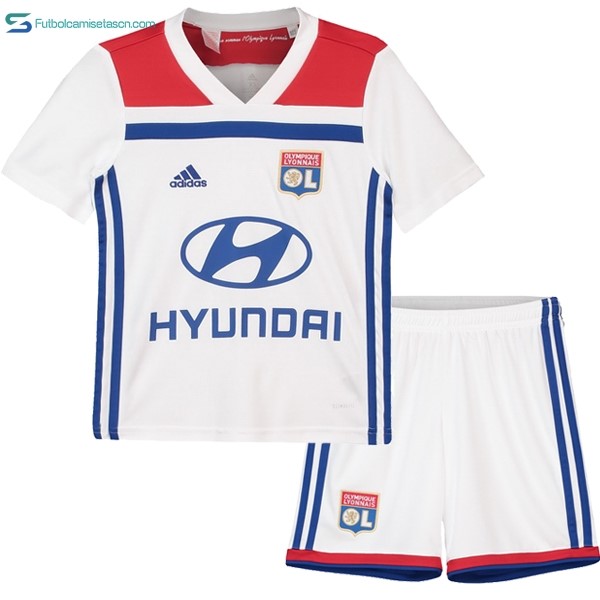 Camiseta Lyon 1ª Niños 2018/19 Blanco
